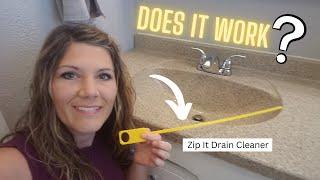 No Chemicals Drain Cleaner?! Zip It Drain Cleaner Tool, Drain Snake  DIY