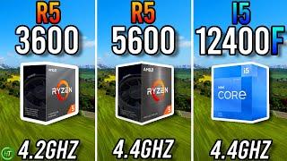 Ryzen 5 3600 vs Ryzen 5 5600 vs Intel i5 12400F