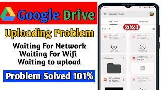 How to solve waiting to upload problem in google drive 2024 | google drive waiting for wifi problem