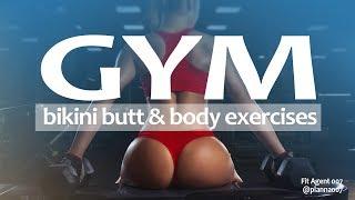 GYM bikini butt and body exercises | Fit Agent 007 | Anna Averkina