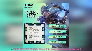 New AMD RYZEN5 7500F Brand New CPU Gaming Processor AMD r5 7500f 5NM 3 Review