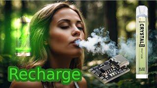 Crystal Bar Vapor e-smoker rechargeable USB-C - DIY