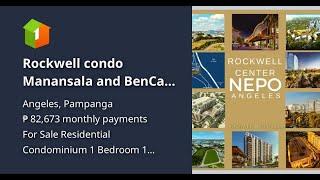 Rockwell condo Manansala and BenCab in Angeles City Pampanga