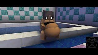 Minecraft vore. [Hooray! 1000 subscribers coming soon!] Very hungry fat girl ate a lot in the pool