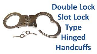 Double Lock Slot Lock Type Hinged Handcuffs