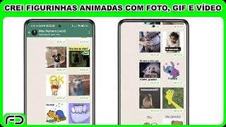 Criar figurinhas para WhatsApp com foto, gif ou vídeo (Figurinhas Animadas)