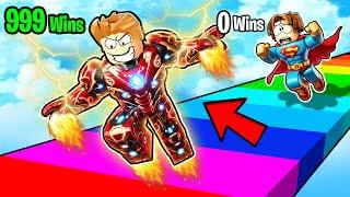 ROBLOX CHOP & FROSTY TRIED SUPERHERO RACE CLICKER: TAP TO SPEED UP AND BECOME A LEGEND