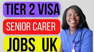 Senior Care Assistant Jobs with Tier2 Visa Sponsorship - APPLY NOW!!!!