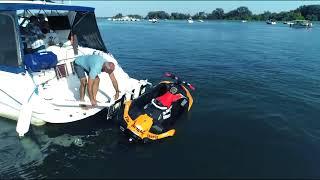 THE Dinghy Davit - Ensemble de bras d'hamac et parasol