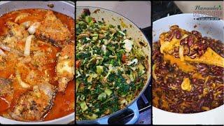 3 Healthy weekly meal prep ideas - Spinach  Stew, Fish Stew and Beans Stew