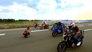 GSX R 150 vs RAIDER FI vs Honda RS 150 vs KRR 150 vs Raider (loaded) | Speed Test