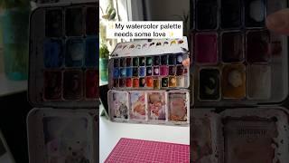 Watercolor palette care routine 