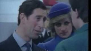 Princess Diana visits Jaguar car factory