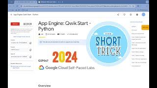 [2024] App Engine: Qwik Start - Python || #qwiklabs || #GSP067 ||  [With Explanation️]