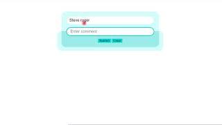 Working comment box using HTML CSS and Javascript