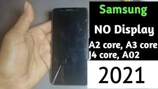 How To Fix Black Screen Problem on Samsung Galaxy A3 core, A02 Fix Black screen No Display Phone