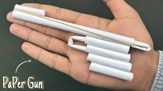 How to make paper gun that shoots paper bullets | diy paper gun easy and fast