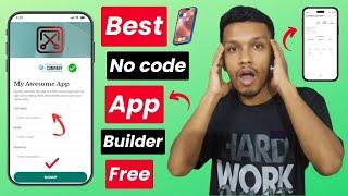 Best no code app builder new method | create free mobile app without coding
