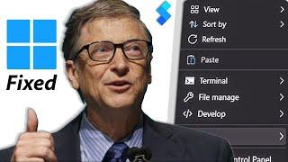 I Fixed Windows 11 Right Click Menu