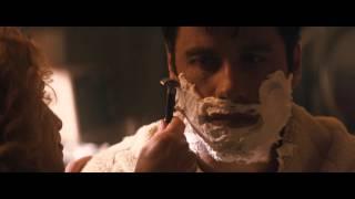 John Travolta shaved (safety razor) in 1996 movie Phenomenon