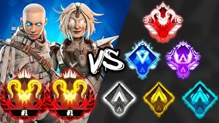 TWO #1 Apex Predator vs EVERY Rank AT THE SAME TIME!