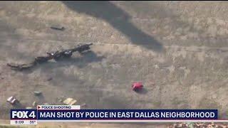 Man reportedly waving gun at passing cars shot by Dallas police officers