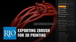 Exporting ZBrush Jewelry Files for 3D Printing