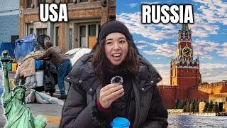 Comparing Life in Moscow vs USA, American Girl in RUSSIA