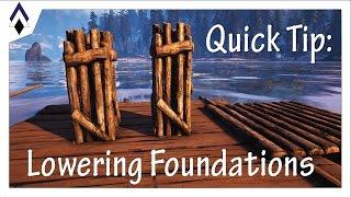 How to: Cheaply Lower Foundations in ARK Fast