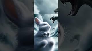 Waves of Kindness #rabbit #serpent #cute #animals #animation #ai #kitten #snake #sea