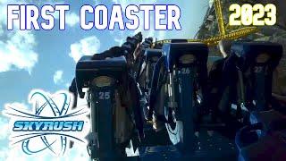 FIRST COASTER of 2023! SKYRUSH Back Row POV