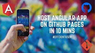 How to deploy angular app on GitHub Pages for free