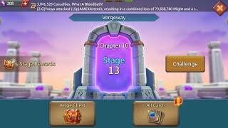 Lords mobile Vergeway chapter 10 stage 13