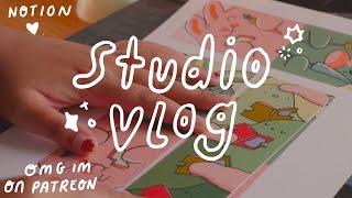 i started a patreon!  artist studio vlog 