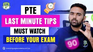 (Updated) PTE Last Minute Tips and Strategies | LA Language Academy PTE