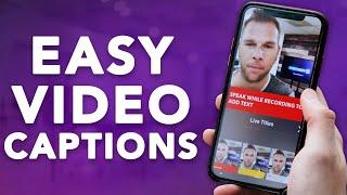 How To Add Captions To Videos On iPhone - Apple Clips Captions