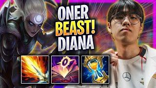 ONER IS A BEAST WITH DIANA! - T1 Oner Plays Diana JUNGLE vs Nidalee! | Season 2024