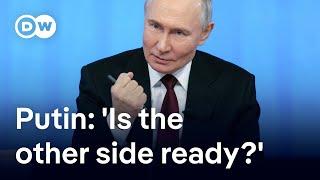 Putin proposes 'high-tech' missile duel at yearly press conference | DW News