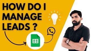 Lead Tracking in Google Sheets  | How to do I manage leads in Google Sheets | #sheetomatic [Hindi]