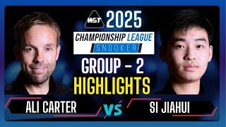 Ali Carter vs Si Jiahui | Championship League Snooker 2025 Group 2 Match Highlights #snooker2025