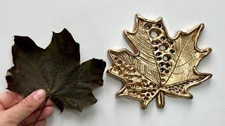 DIY golden leaf with cells and amazing details beginer friendly step by step tutorial