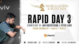 World Rapid Chess Championship | Day 3 | Jan Gustafsson & Peter Leko