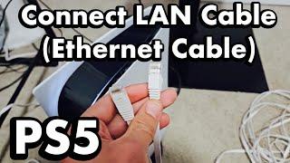 PS5: How to Connect/Setup via Wire LAN Cable (Ethernet Cable)