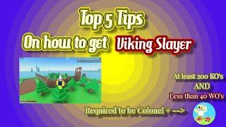 Roblox PMEBGE | Top 5 Tips on how to get Viking Slayer