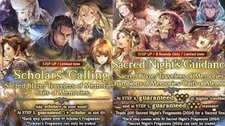 Sacred Night Guidance 2024 & Scholars' Calling Part 2 Banner Pulls (Octopath COTC)