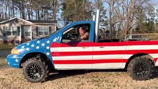 Let freedom roll! The BADDEST truck in Merica!   (Truck gang)