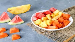 Tropical Fruit Salad Recipe | Pineapple, Watermelon & Papaya Bliss!