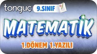 9.Sınıf Matematik 1.Dönem 1.Yazılıya Hazırlık  #2024