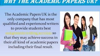 The Academic Papers UK - Get Best Assignment Help