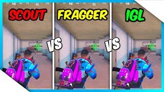 FRAGGER vs IGL vs SUPPORT vs SCOUT | HOW TO FIND YOUR OWN ROLE IN A SQUAD? • PUBG MOBILE/BGMI